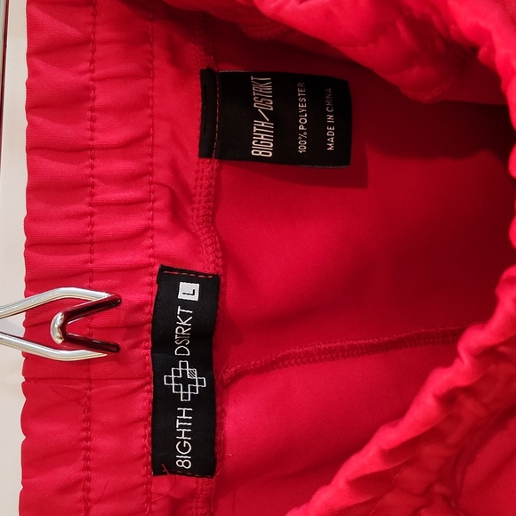 8ighth Dstrkt Red Jogging Pants with Lots of Pockets - Picture 3 of 8